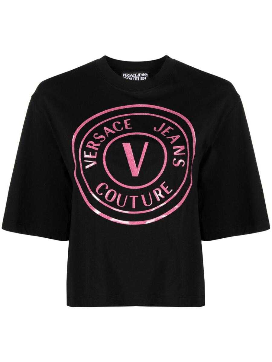 Versace Jeans Couture VERSACE JEANS COUTURE T-shirts and Polos BLACK