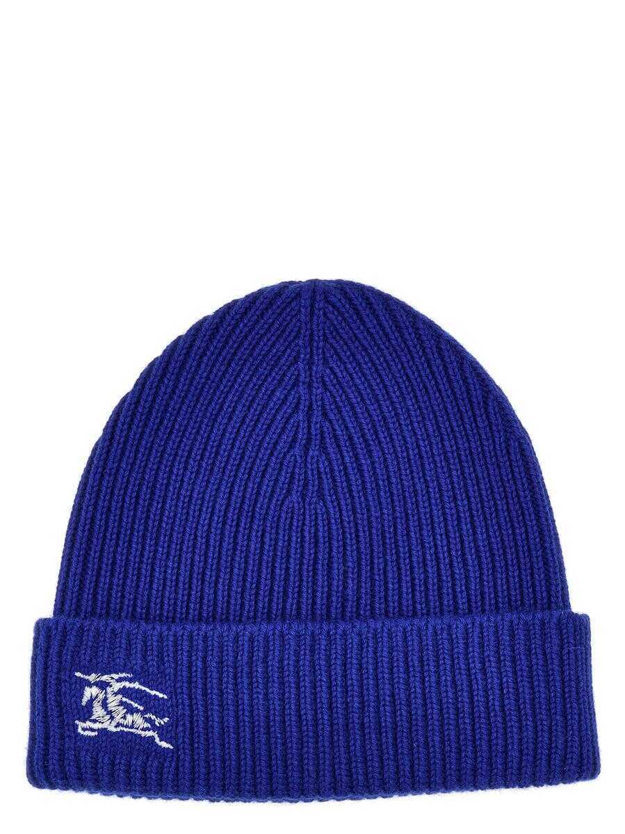 Caciuli Burberry Burberry Equestrian Knight Design Beanie BLUE Femei (BM 12610472) 1