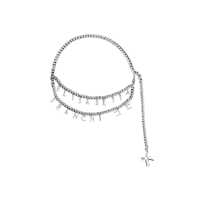 Curele ELISABETTA FRANCHI SILVER CHAIN BELT Femei