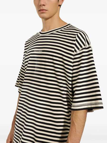 Tricouri Dolce & Gabbana Striped T-Shirt BLUE Barbati (BM 12627980) 5