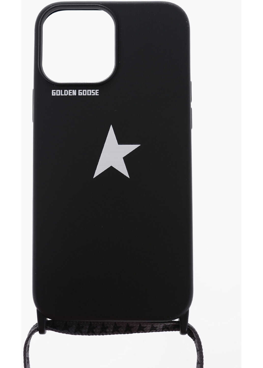 Golden Goose Solid Color Iphone 13/13 Pro Max Case With Printed Logo And Black
