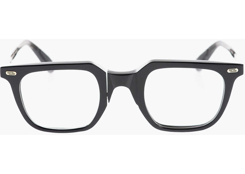 MOVITRA Anti-Scratch Rotation System Square-Frame Marconi Glasses Black
