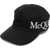 Alexander McQueen Solid Color Cap With Embroidered Logo Black
