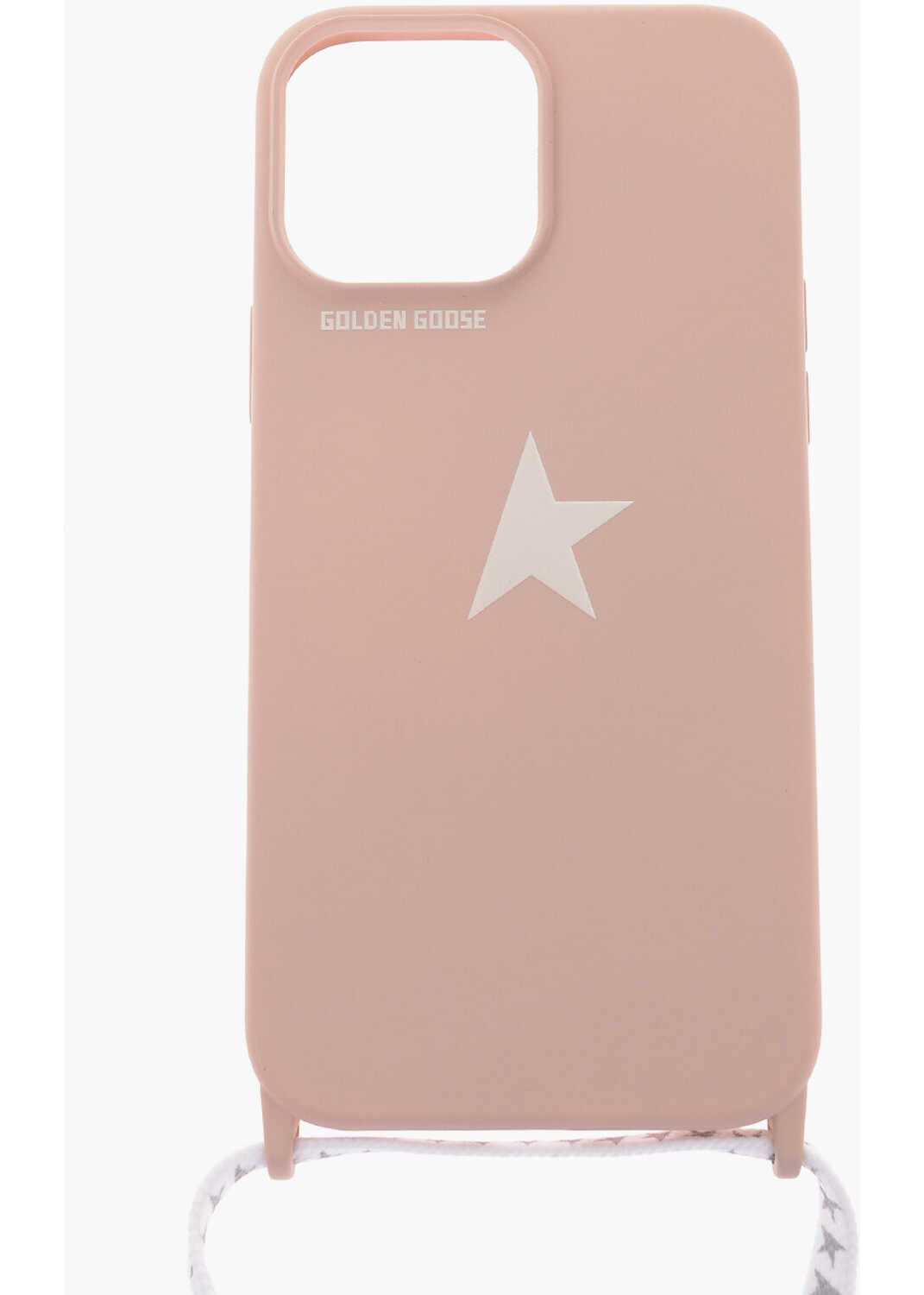 Golden Goose Solid Color Iphone 13/13 Pro Max Case With Printed Logo And Pink
