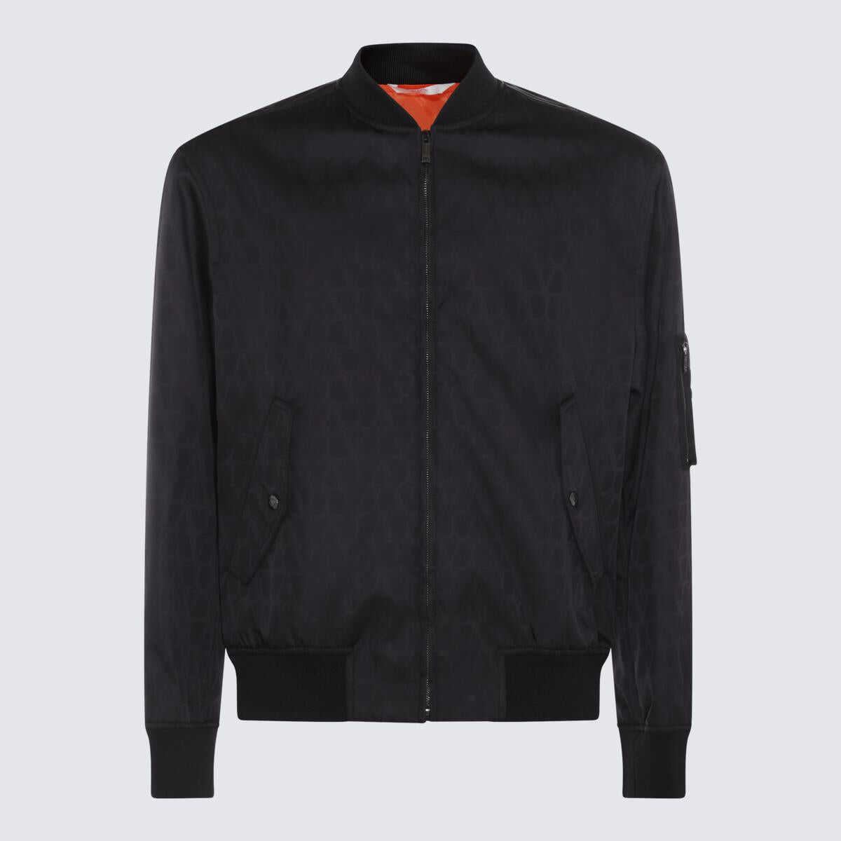 Valentino Garavani VALENTINO BLACK CASUAL JACKET BLACK