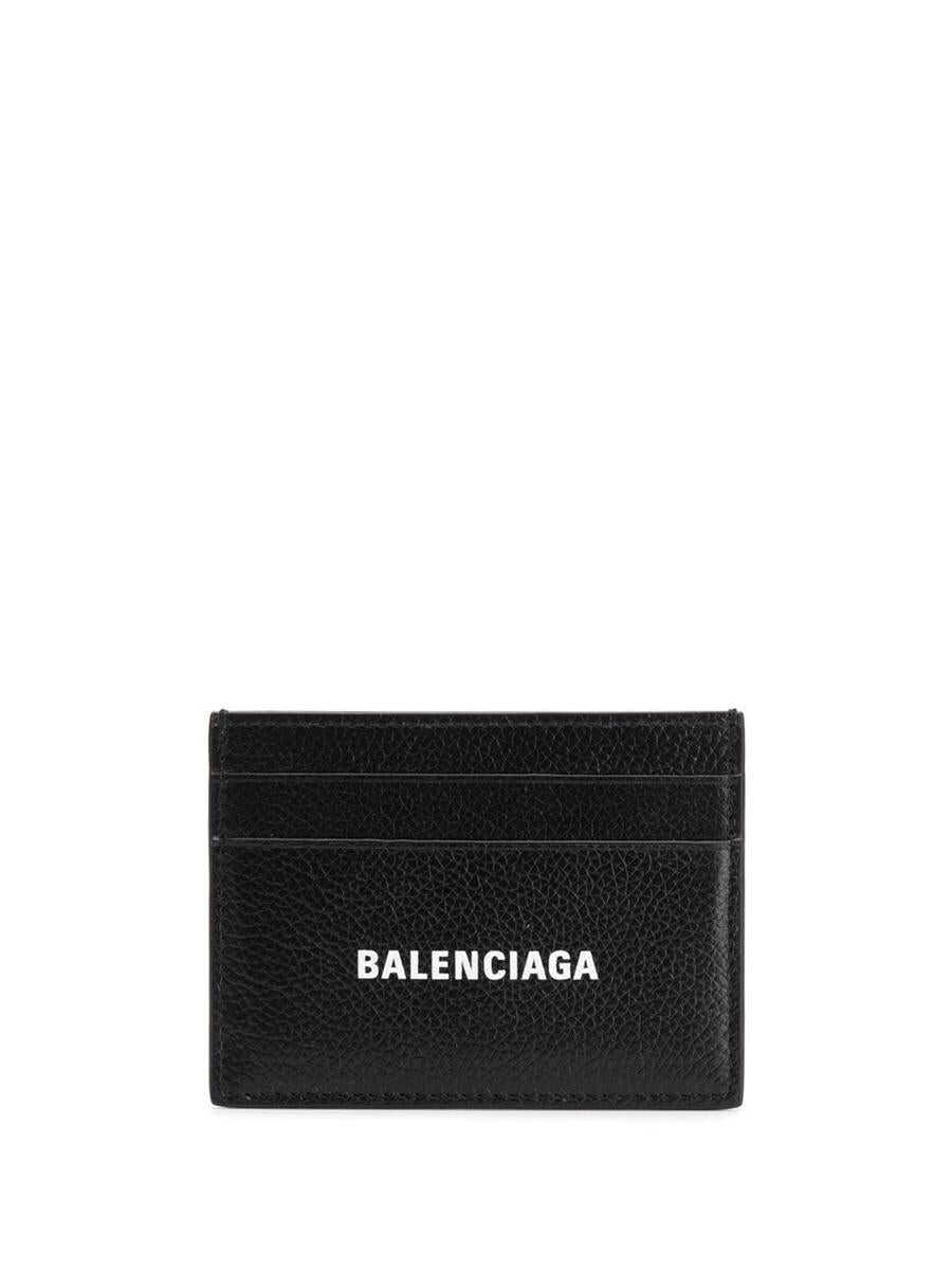 Balenciaga BALENCIAGA Cash leather credit card case BLACK