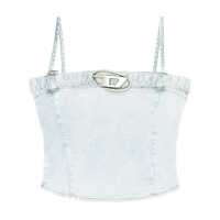 Topuri Diesel Logo Denim Top Femei