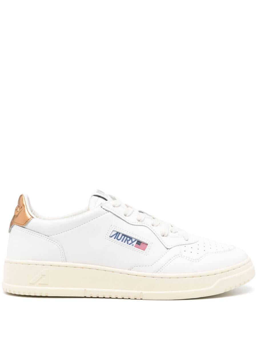 AUTRY AUTRY MEDALIST LOW MAN - LEAT/LEAT SHOES LL61 WHT/BRONZE