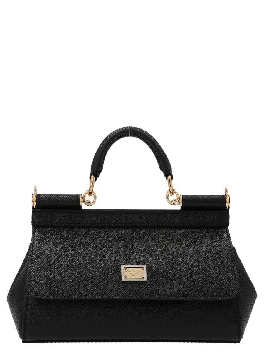 Dolce & Gabbana DOLCE & GABBANA \'Sicily\' small handbag BLACK