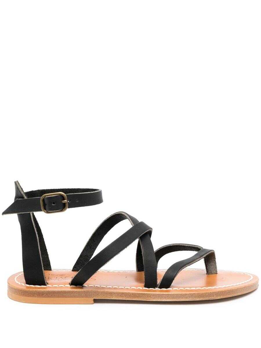 K.JACQUES K.JACQUES Epicure leather flat sandals BLACK