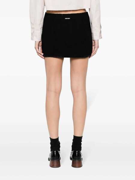 Fuste scurte Miu Miu Miu Miu Skirts Black Femei (BM 12637016) 4