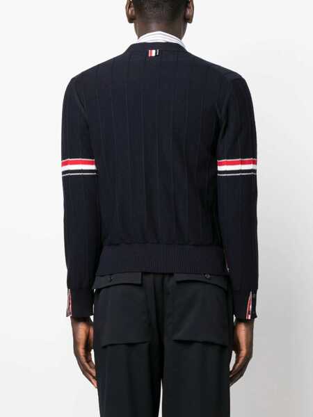 Cardigane Thom Browne Thom Browne Sweaters BLUE Barbati (BM 12637265) 4