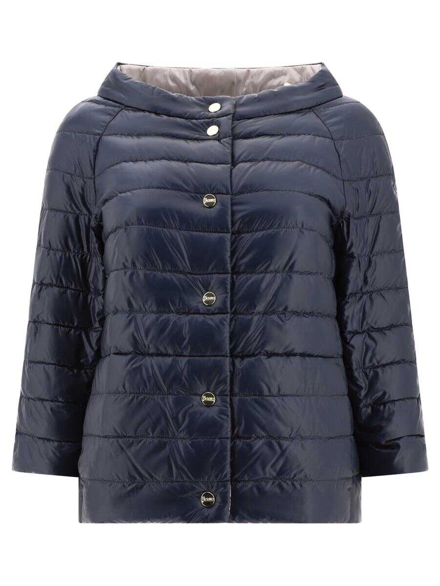 Herno HERNO Quilted reversible down jacket BLUE