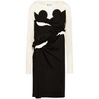 Rochii Maison Margiela Cotton Blend Midi Dress Femei