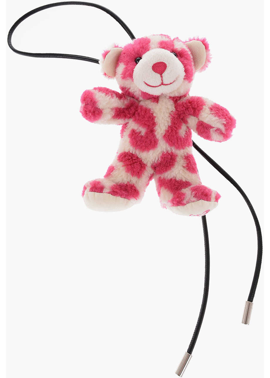 Moncler 1 Jw Anderson Two-Tone Teddy Bear Charm With Adjustable Lace Pink