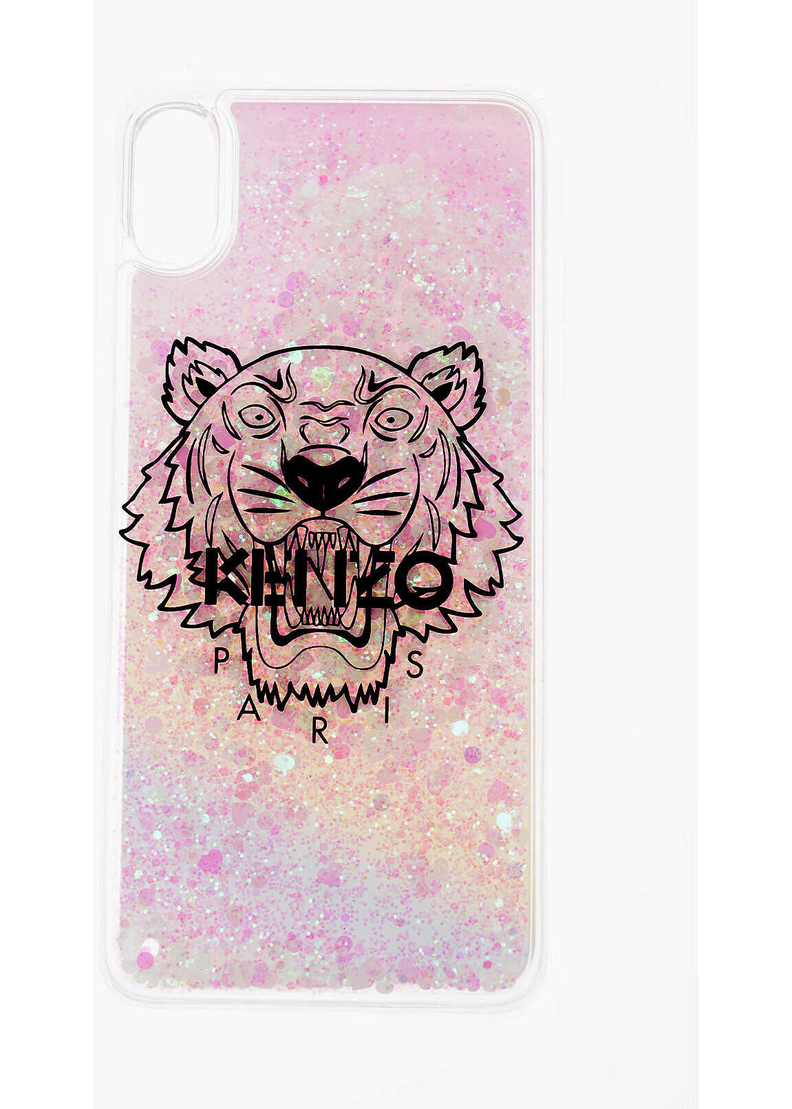 Kenzo Iphone Xs Max Hard Case With Flowing Liquid And Glitter Pink