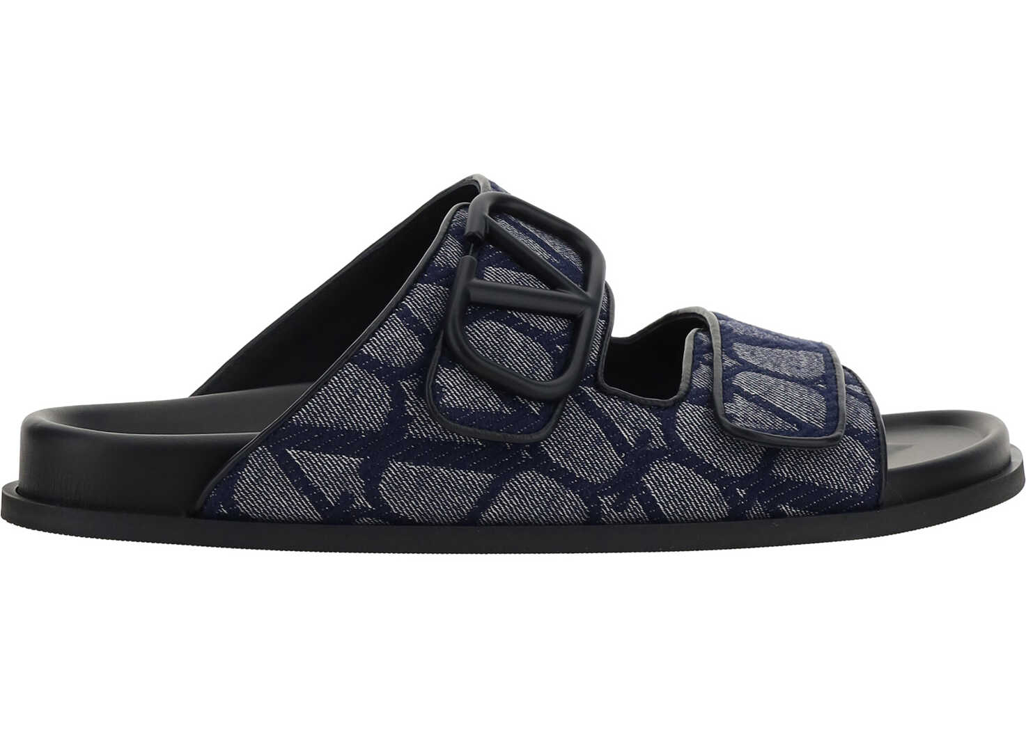 Valentino Garavani Valentino Garavani VLogo Toile Iconographe Sandals DENIM/NERO