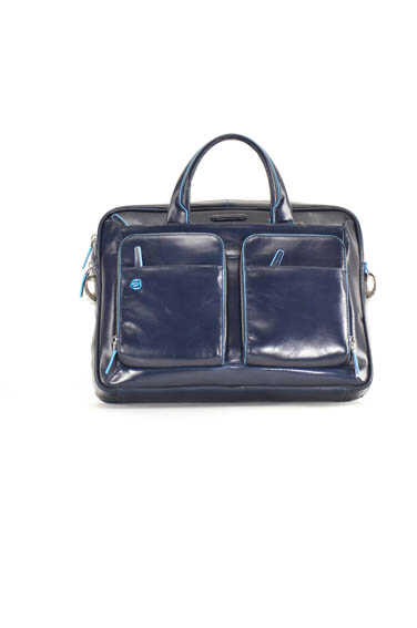 Piquadro Computer Briefcase Piquadro Blu Square Blue