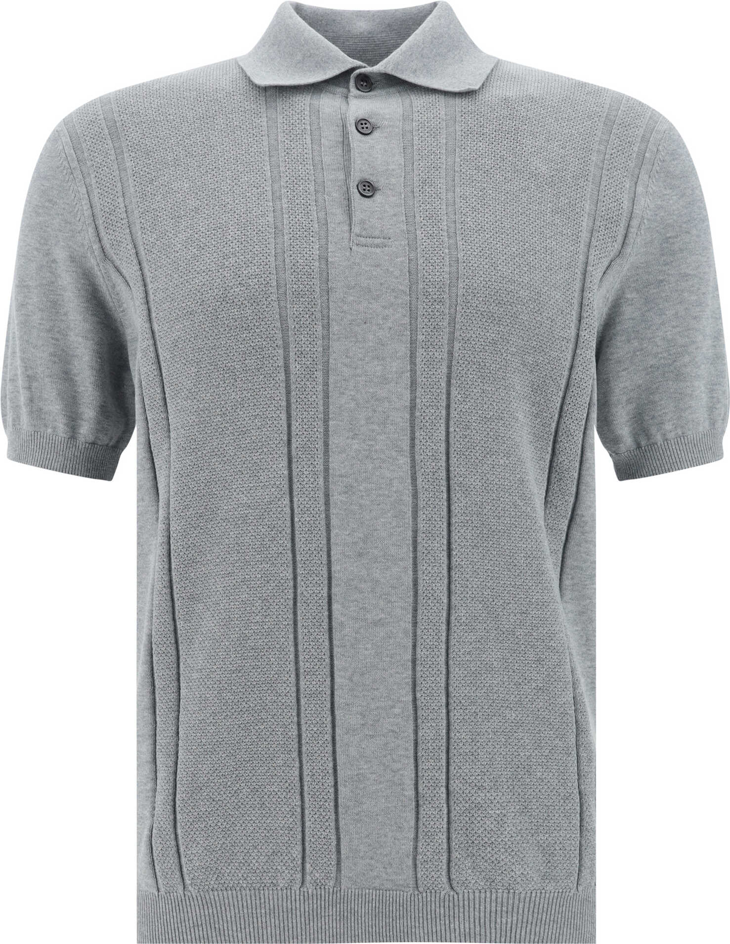 Brunello Cucinelli Polo Shirt GRIGIO CHIARO