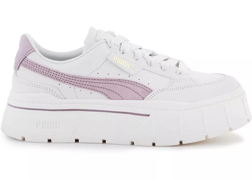 Sneakers PUMA Mayze Stack Premium Whisper White Lilac White Femei (BM 12641330) 6