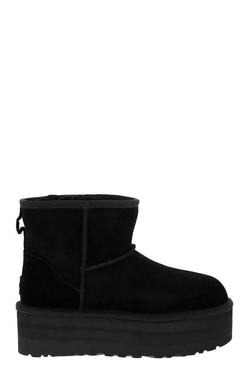 UGG UGG CLASSIC MINI PLATFORM - Ankle boot with platform BLACK