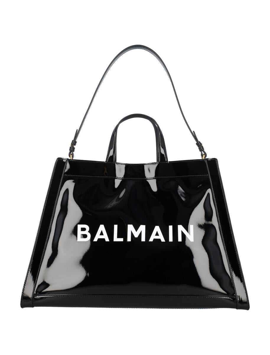 Balmain BALMAIN Olivier\'s patent tote bag BLACK