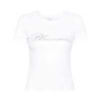 Tricouri Blumarine Logo Cotton T-Shirt Femei