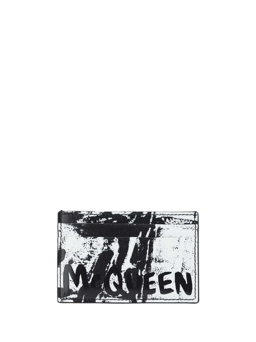 Alexander McQueen ALEXANDER MCQUEEN WALLETS BLACK/WHITE