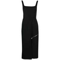 Rochii Alexander McQueen Grain De Poudre Wool Midi Dress Femei