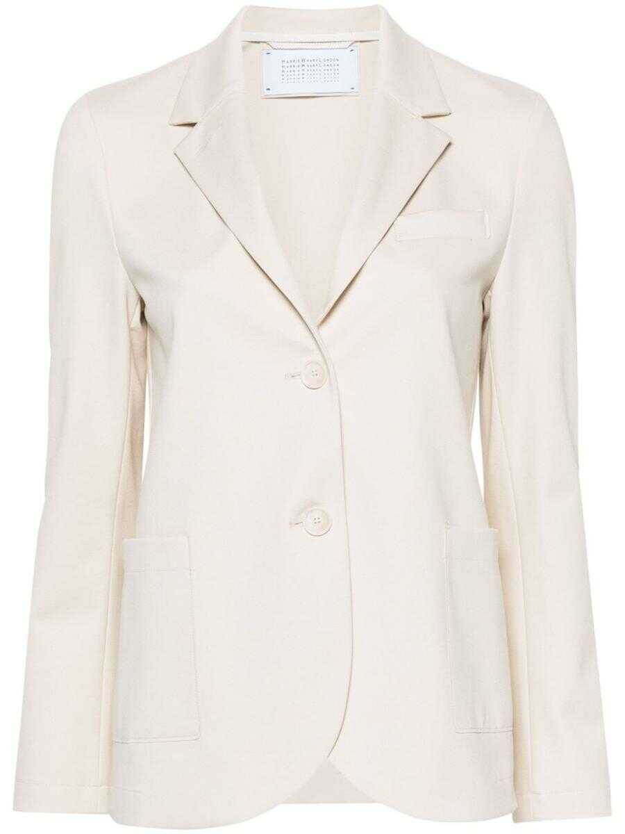 Harris Wharf London LONDON HARRIS WHARF LONDON Single-breasted blazer WHITE