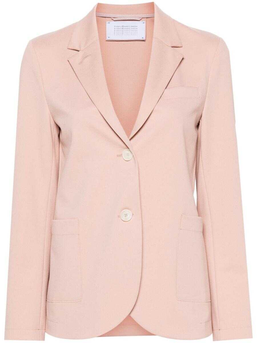 Harris Wharf London LONDON HARRIS WHARF LONDON Single-breasted blazer PINK