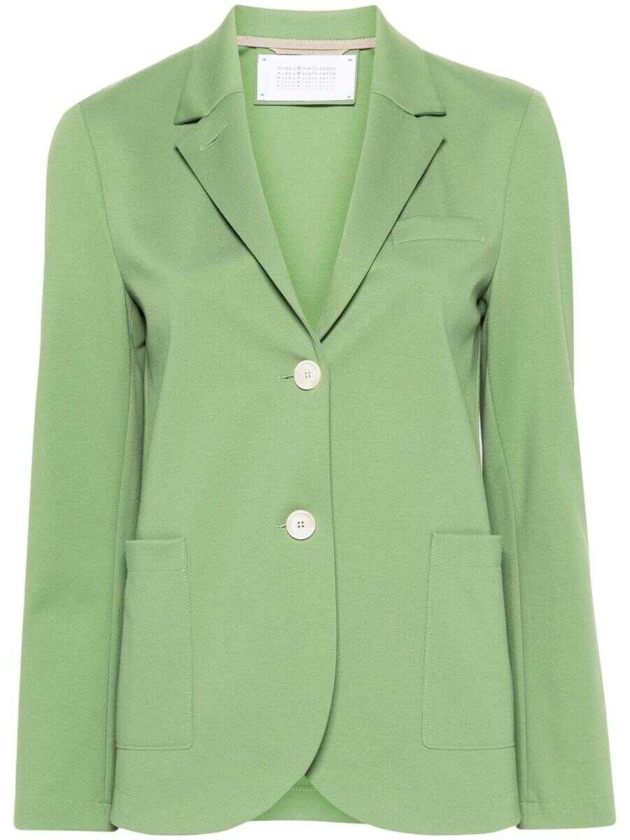 Harris Wharf London LONDON HARRIS WHARF LONDON Single-breasted blazer GREEN