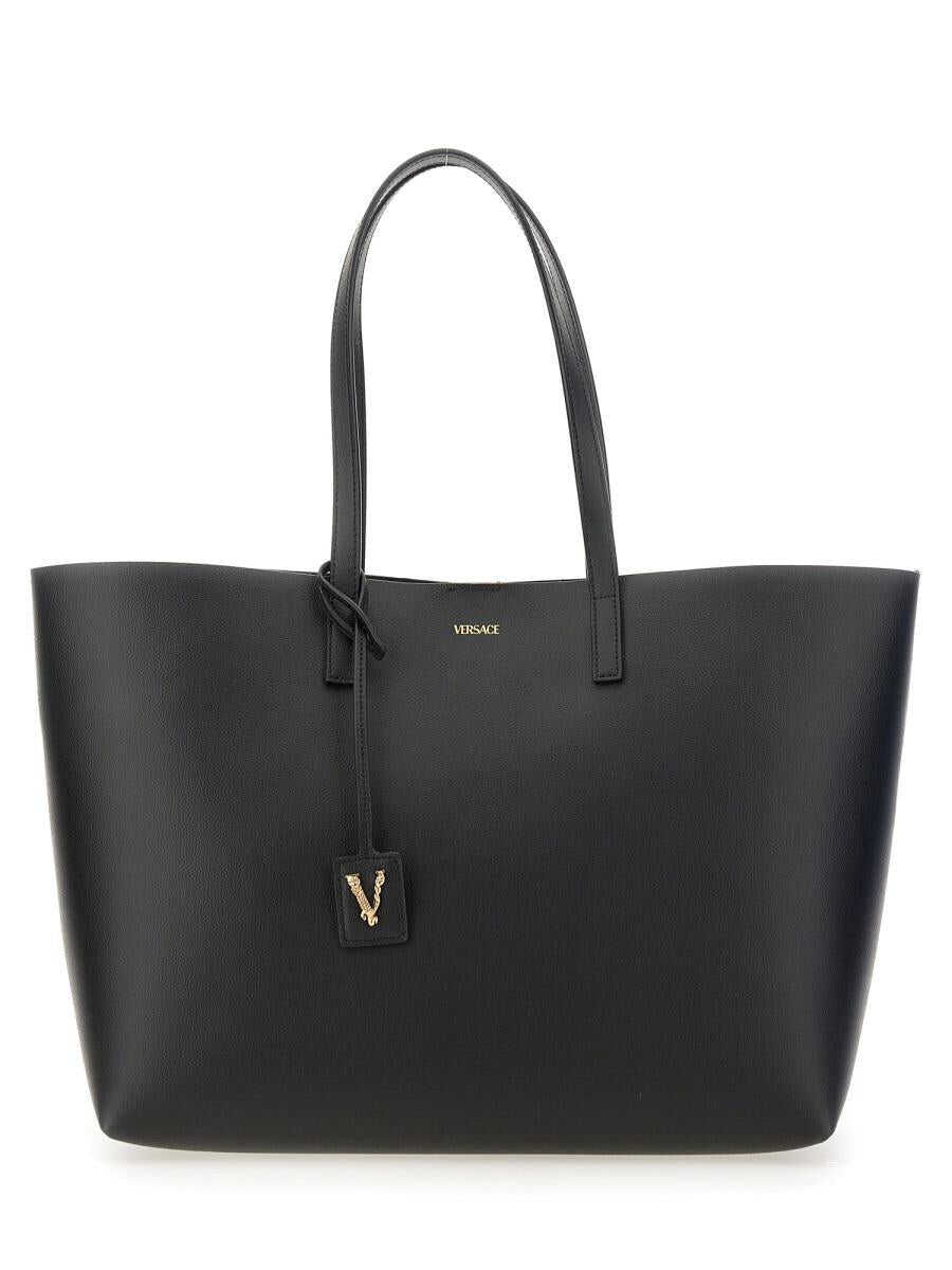 Versace VERSACE VIRTUS SHOPPER BAG BLACK