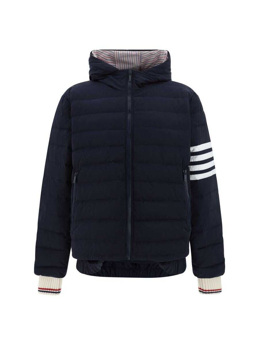 Thom Browne THOM BROWNE DOWN JACKETS NAVY