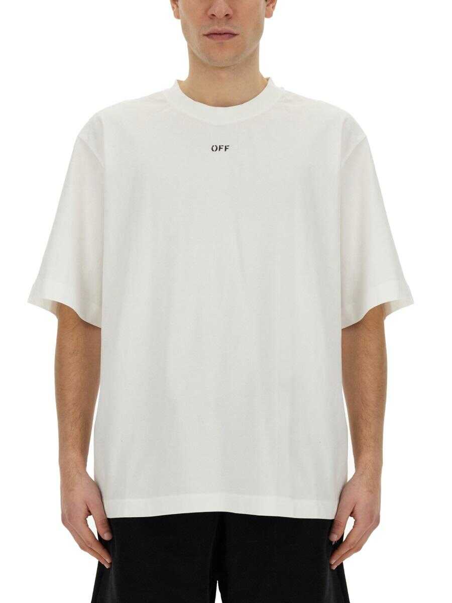 Off-White OFF-WHITE T-SHIRT WITH LOGO WHITE