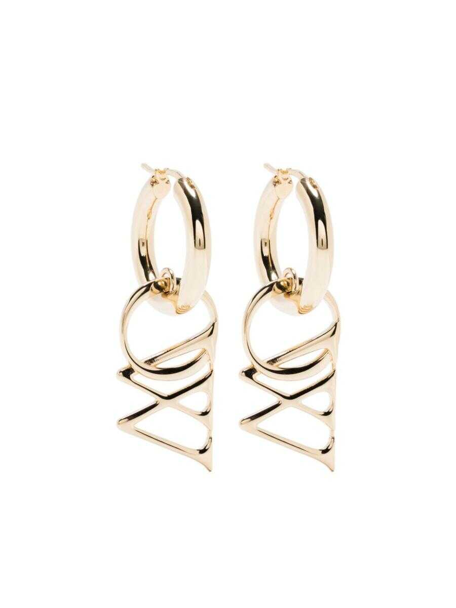 Off-White OFF-WHITE OW drop earrings GOLD NO COLOR