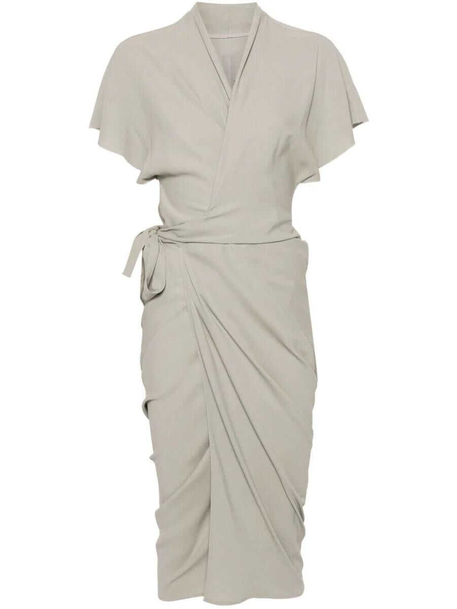 Rick Owens RICK OWENS WRAP DRESS CLOTHING WHITE