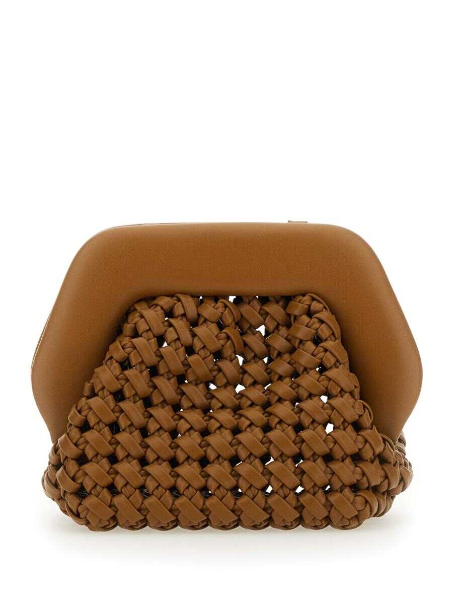 THEMOIRè THEMOIRÈ "GEA KNOTS" CLUTCH BEIGE