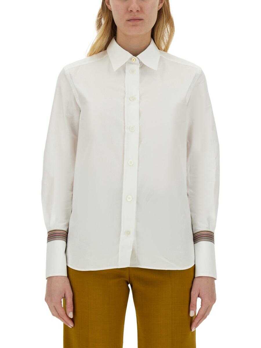 Paul Smith PAUL SMITH COTTON SHIRT WHITE