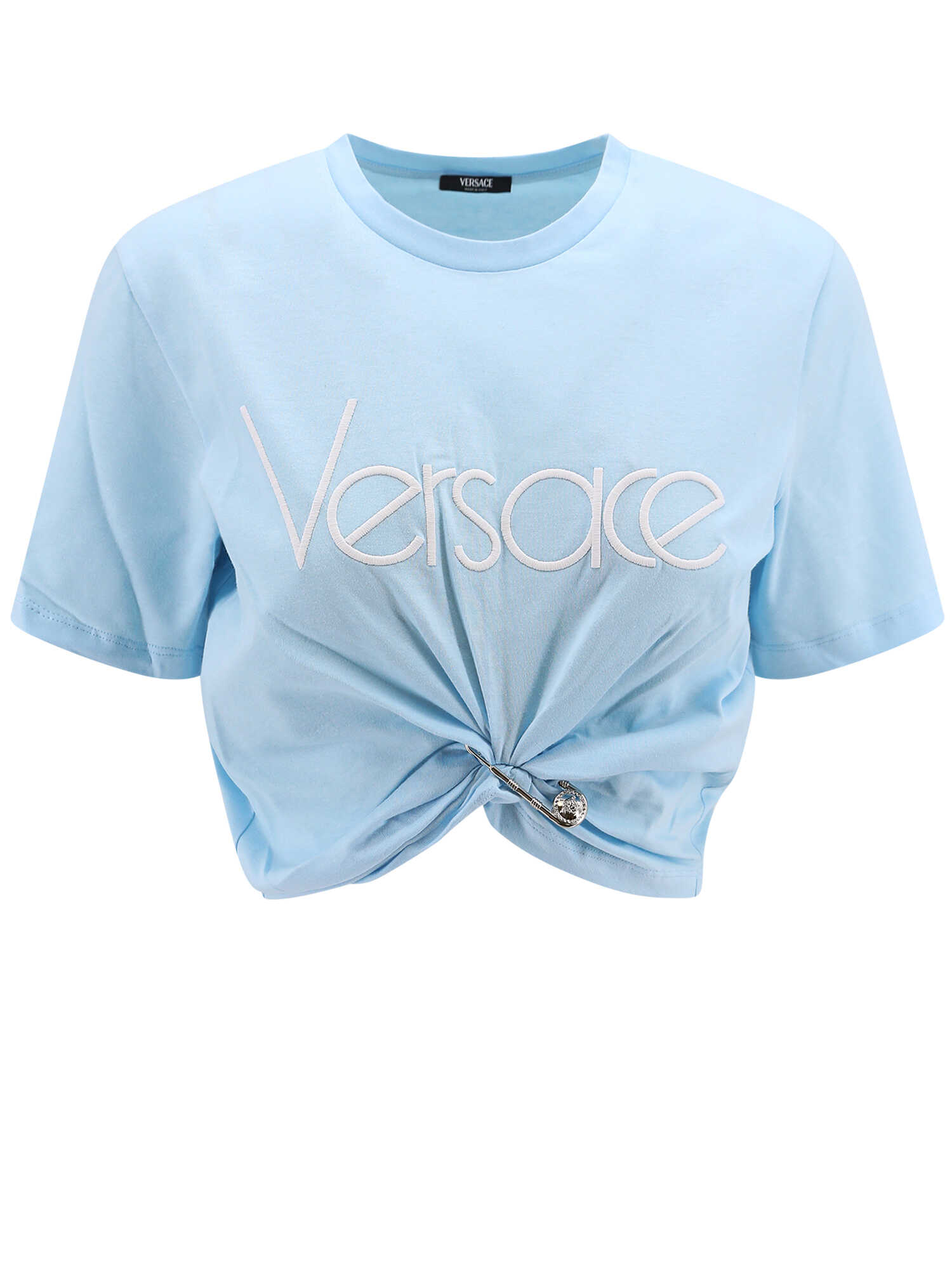 Versace Versace T-shirts And Polos Clear Blue Blue