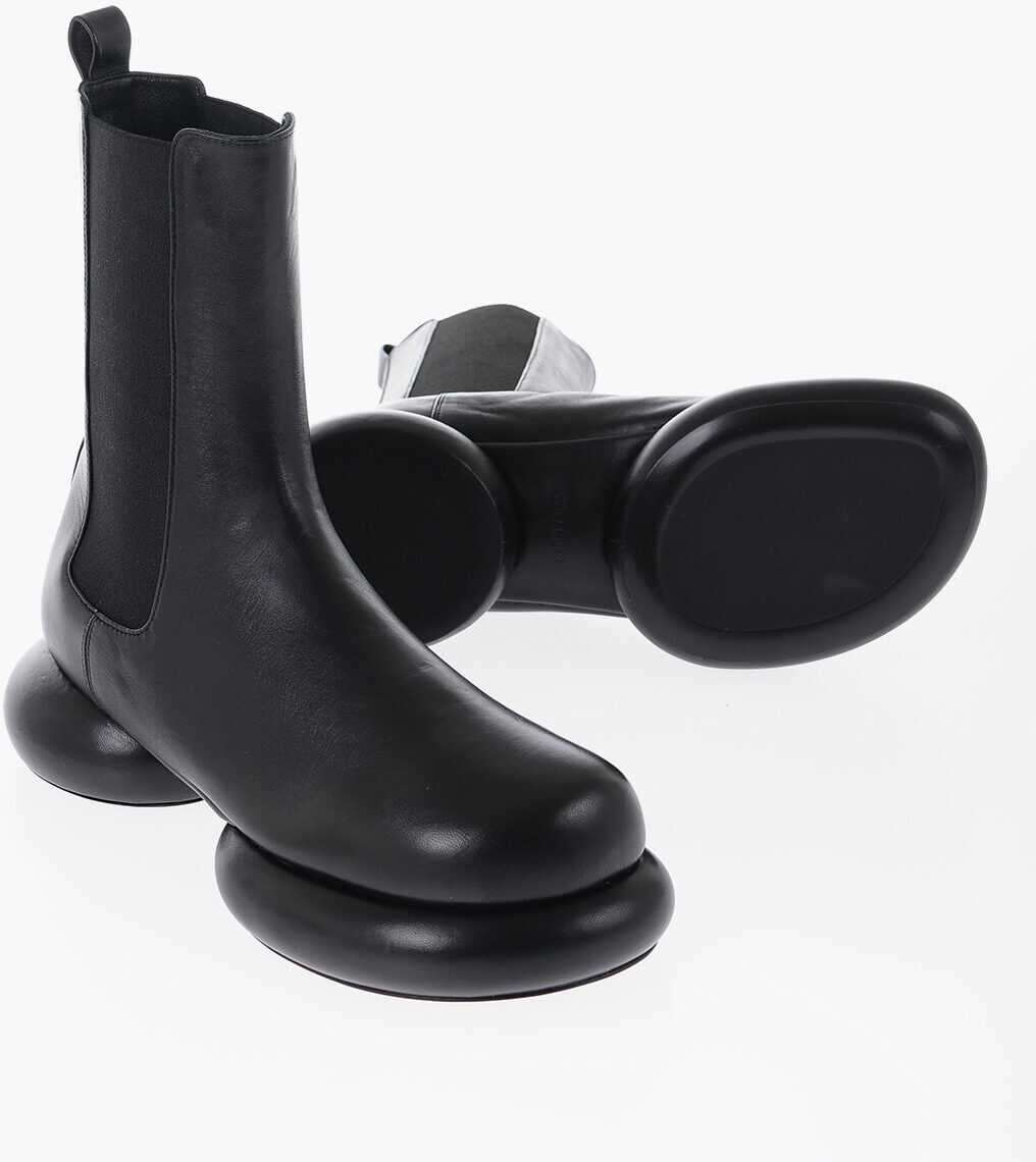 Jil Sander Leather Chelsea Boots Black