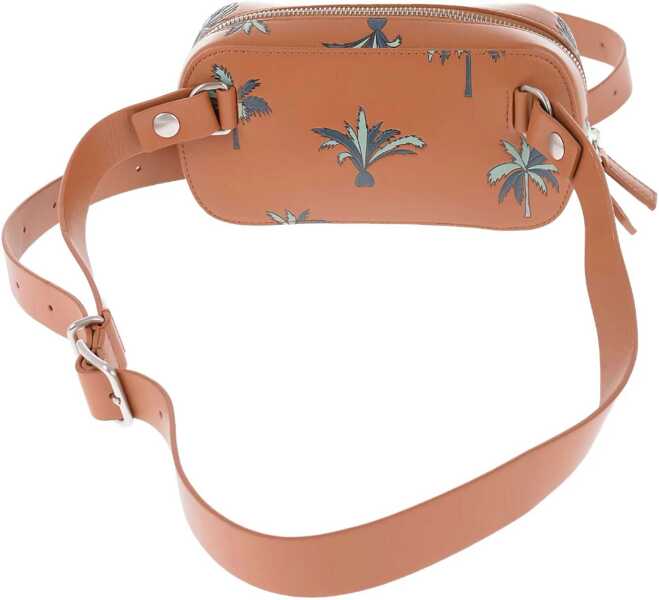 Genti tip postas Jil Sander Printed Leather Tradition Crossbody Bag Brown Barbati (BM 12653222) 2