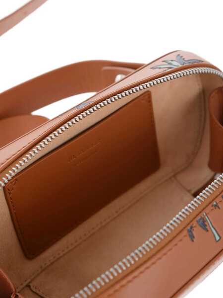 Genti tip postas Jil Sander Printed Leather Tradition Crossbody Bag Brown Barbati (BM 12653222) 4