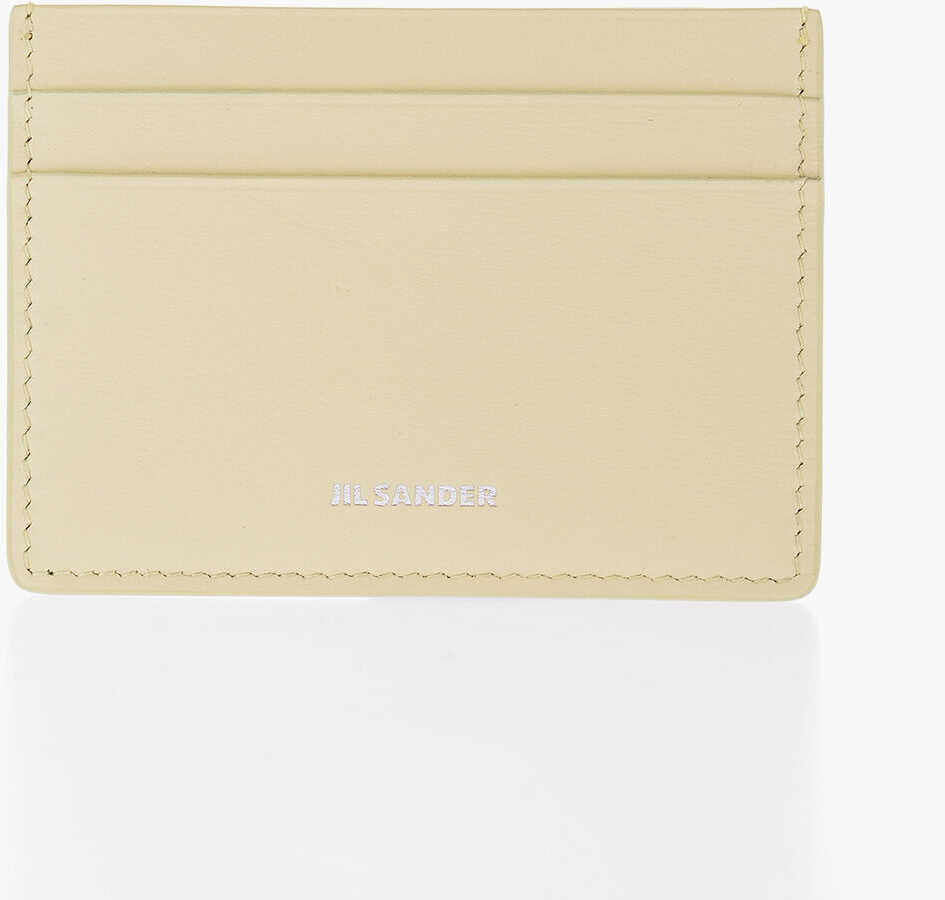 Jil Sander Leather Card Holder Yellow