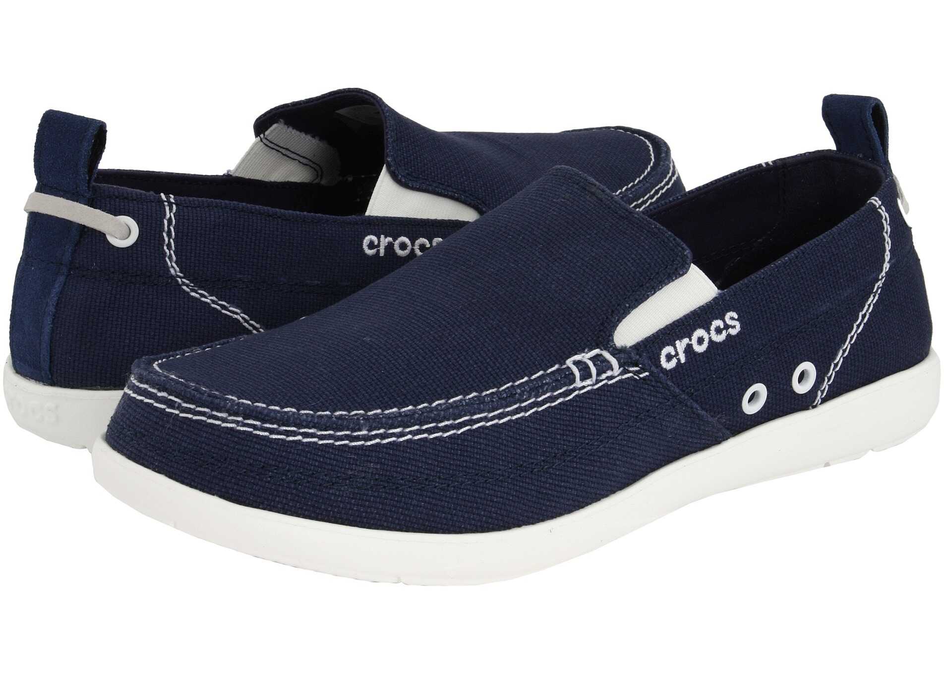 Mocasin Crocs Walu Navy/White