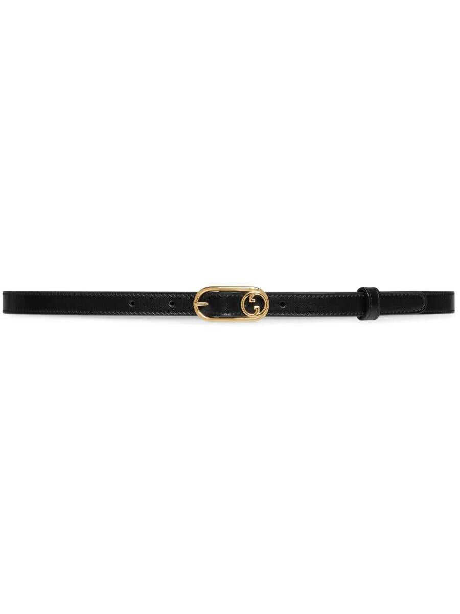 Gucci GUCCI Leather belt BLACK