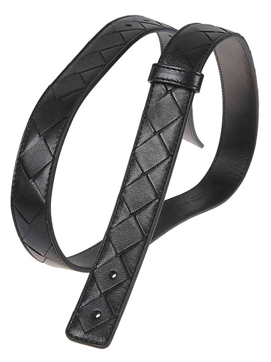 Bottega Veneta BOTTEGA VENETA Leather belt BLACK