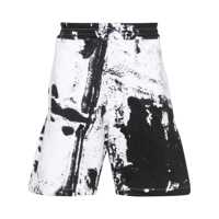 Pantaloni Alexander McQueen Printed Organic Cotton Shorts Barbati