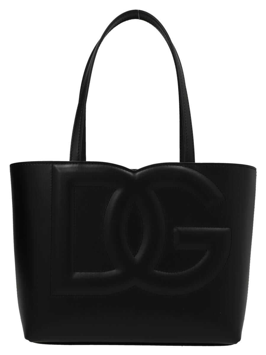 Dolce & Gabbana DOLCE & GABBANA Small logo shopping bag BLACK