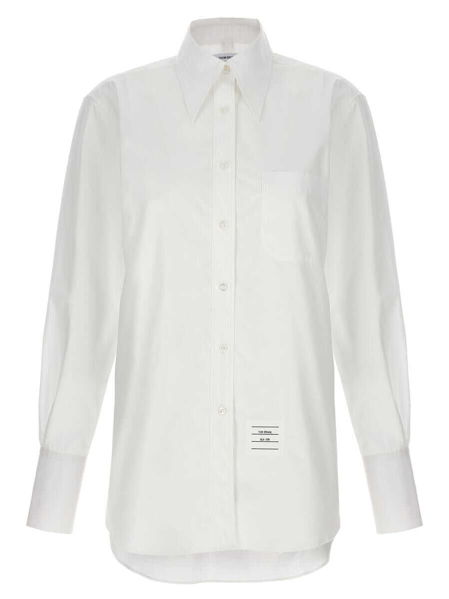 Thom Browne THOM BROWNE \'Exaggerated point collar\' shirt WHITE